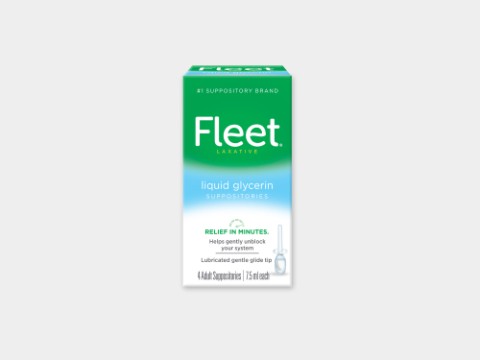 Fleet Liquid Glycerin Suppositories for Constipation Relief